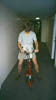 6 Mark checking my electric scooter