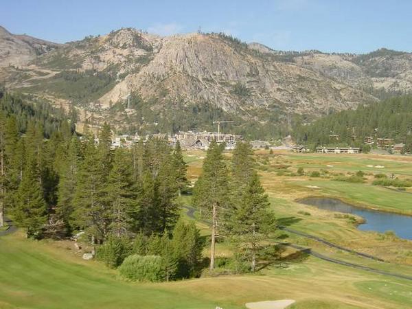 2002-09-14a View of Squaw Valley ski resort from the hotel.JPG