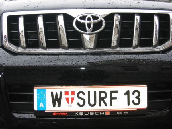 2004-04-24e Austrian Vanity Plates.JPG