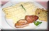 2004-05-18c Asparagus with Pork and Flaedle.JPG