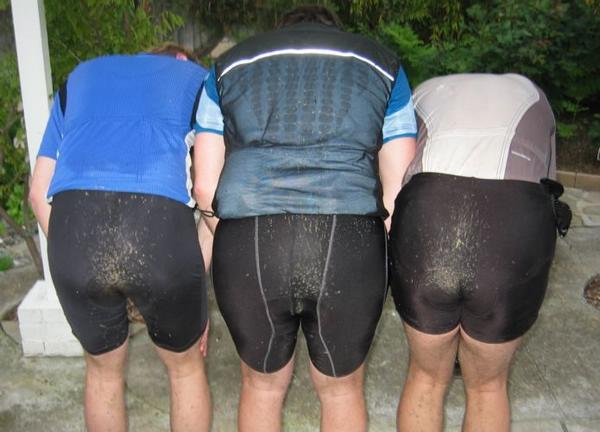 2005-03-26f Birthday Riders' Butts.JPG