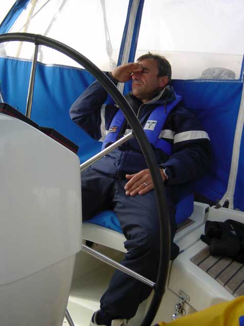 DSC00214 The helmsman slightly tired...