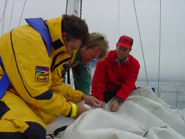 DSC00250 The jib seams were ripped, trying to tape it