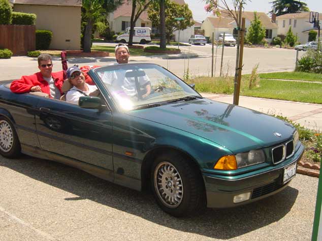 DSC00473 3 guys and gear in my car going home