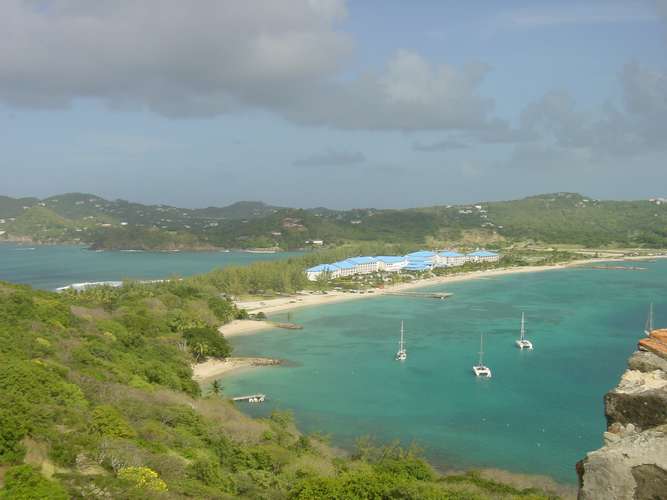 001 View of the Hyatt from Pigeon Island