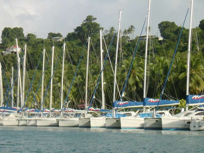 073 The Moorings base - yachts ready to be chartered