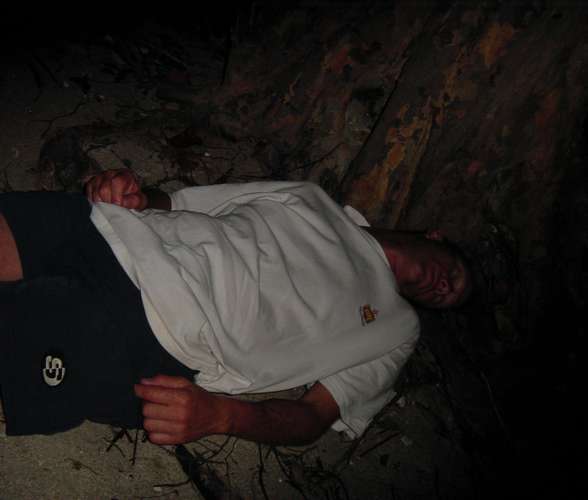 519 After some drinks ashore - first casualty Keith
