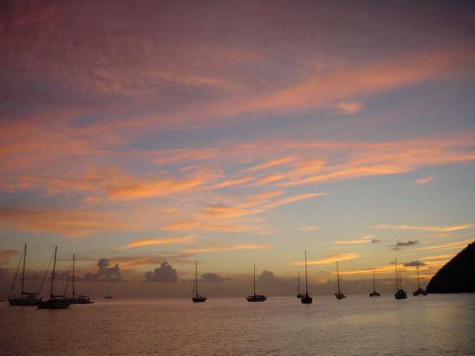 596 At the Hyatt hotel - this time a sunset from ashore