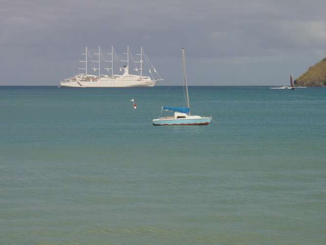 619 Small boats and big boats at the Hyatt