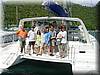 103 Ready to head out - one of our two boats, 'Keyif' with home port Duesseldorf (smile).JPG