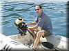 543 Dinghy captain Doug was always on duty.JPG