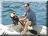 543 Dinghy captain Doug was always on duty.JPG